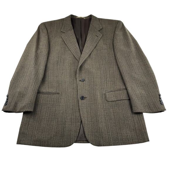 Joseph Abboud Vintage Tweed Blazer Jacket Classic Fit 42R Three Button Wool Silk - Picture 2 of 12